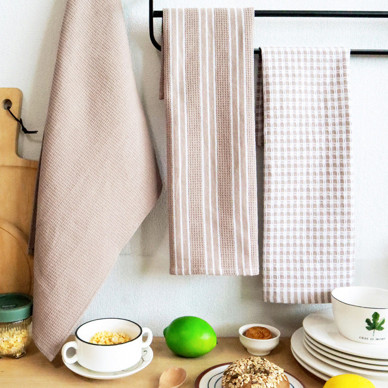 Absorbent Cotton Kitchen Tea Towel Set of 3