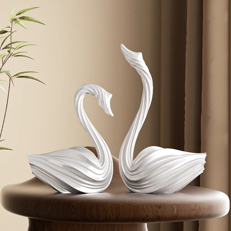 Abstract Swan Minimalist Light-Luxury Decorative Sculpture