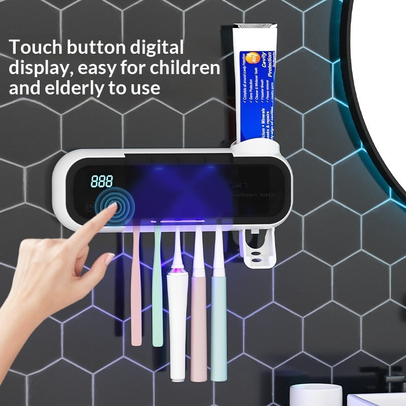 UV Sterilizing Toothbrush Holder with Electric Drying