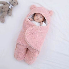 Thickened Plush Baby Sleeping Bag with Split Leg Design