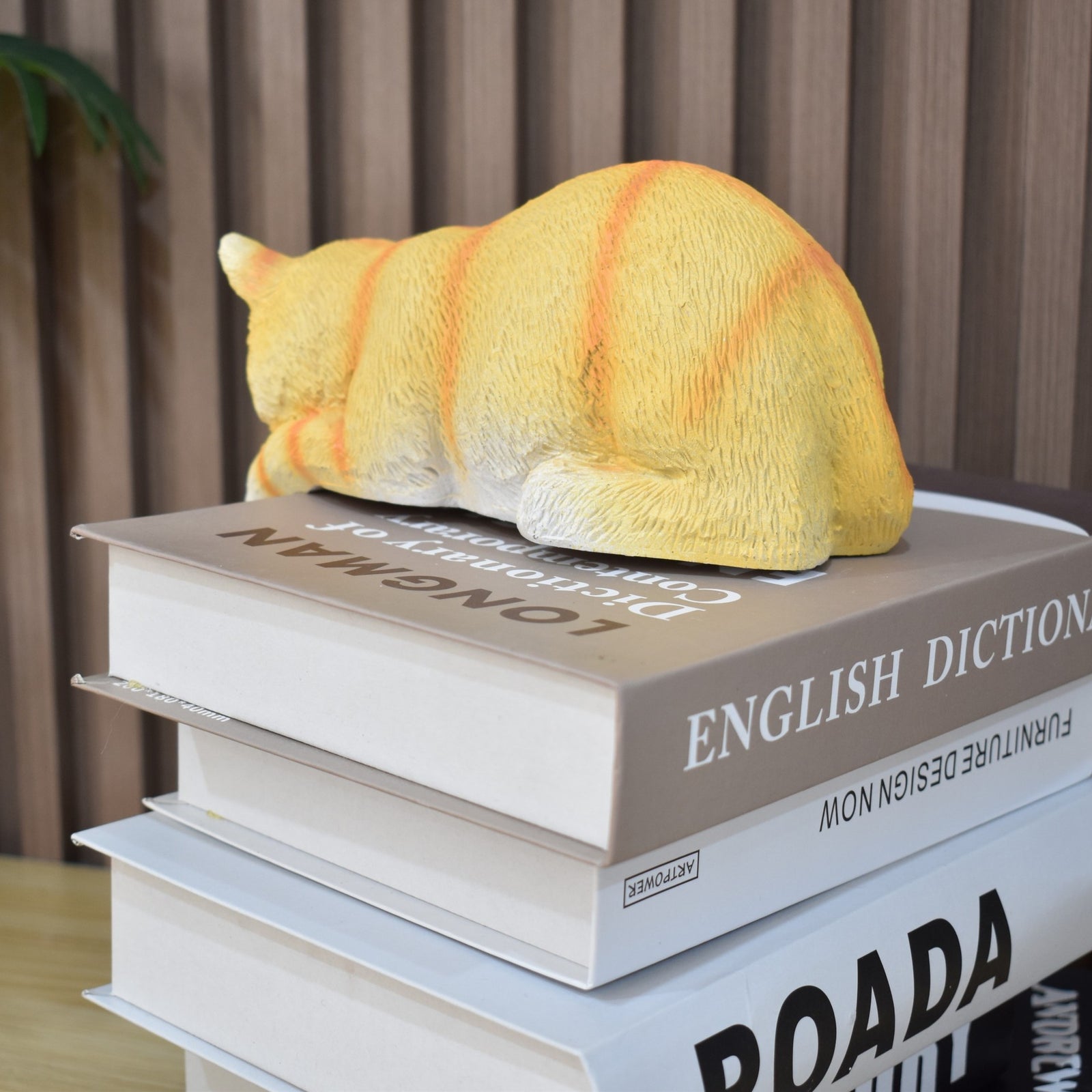 Whimsical Cat Figurine Home Decor Accent