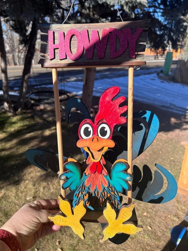 Spinning Animal Windmill Garden Decoration