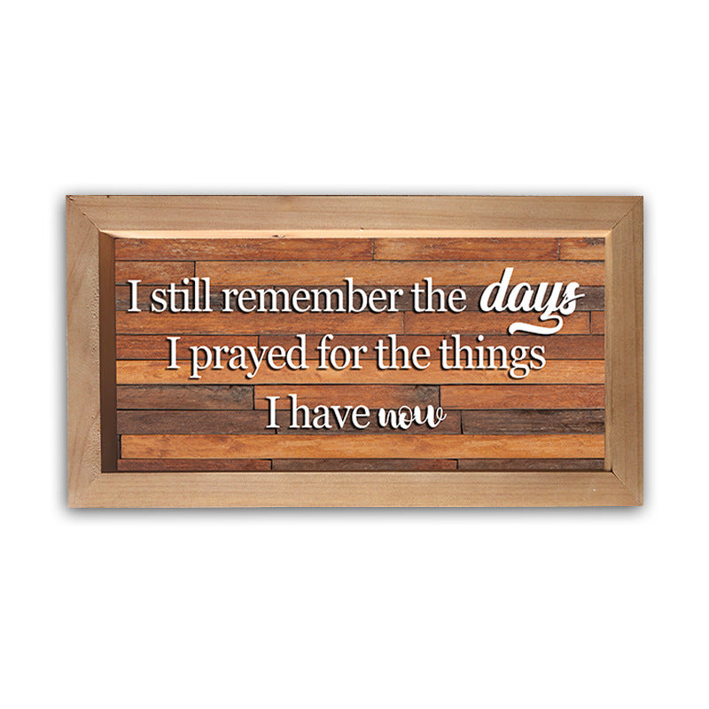 Rustic Wooden Wall Sign Home Decor