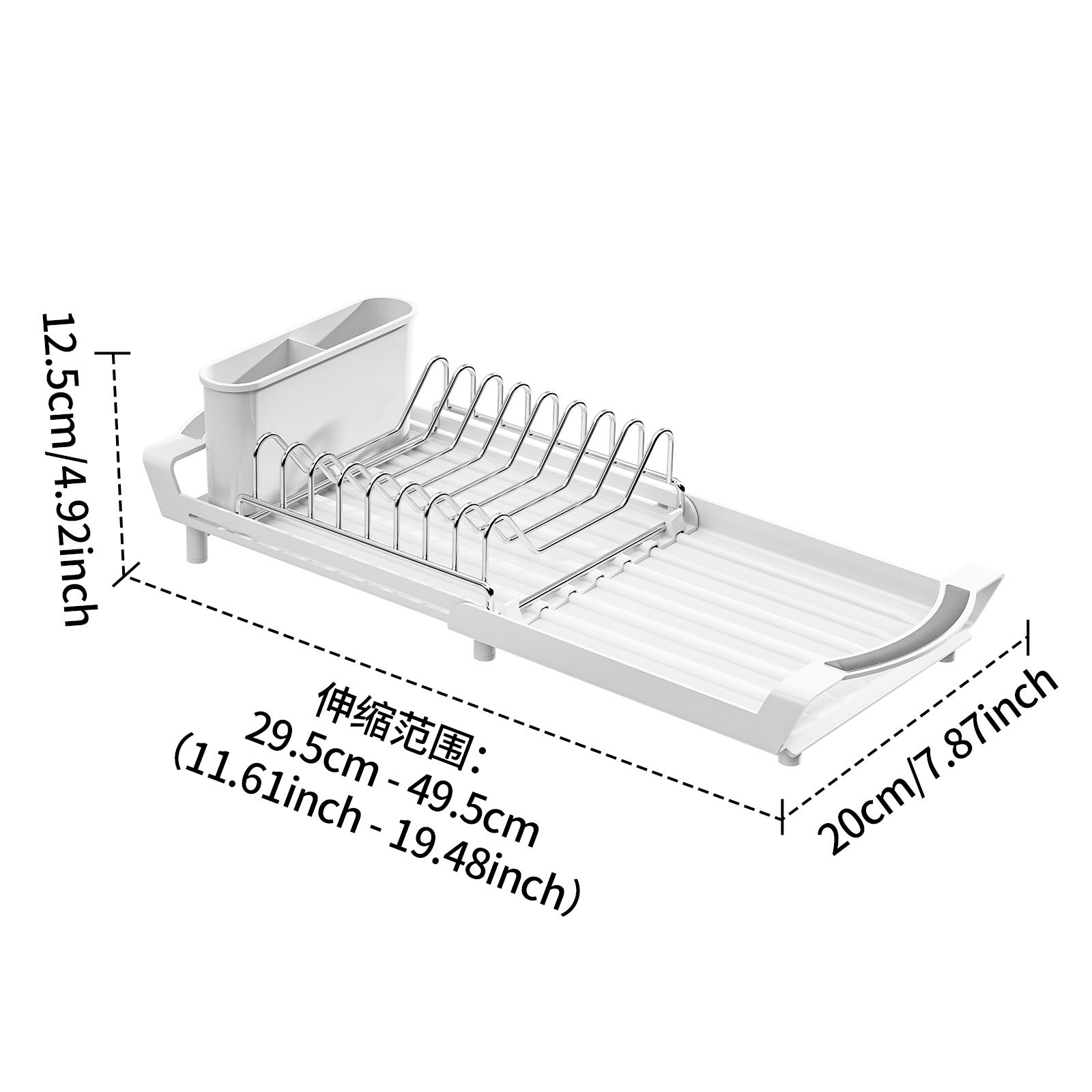 Compact Single-Tier Dish Drying Rack