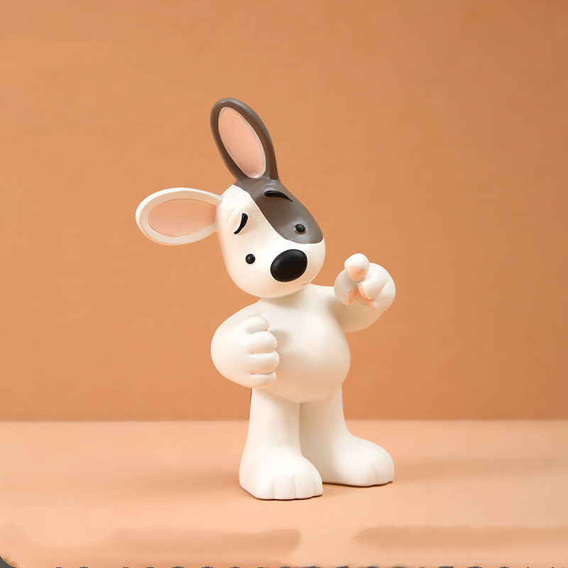 Charming Puppy Figurine Living Room Decor Accent