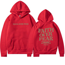 Faith Over Fear Unisex Christian Aesthetic Hoodie