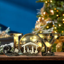 JOY Wooden Letter Ornaments Decorative Craft Set