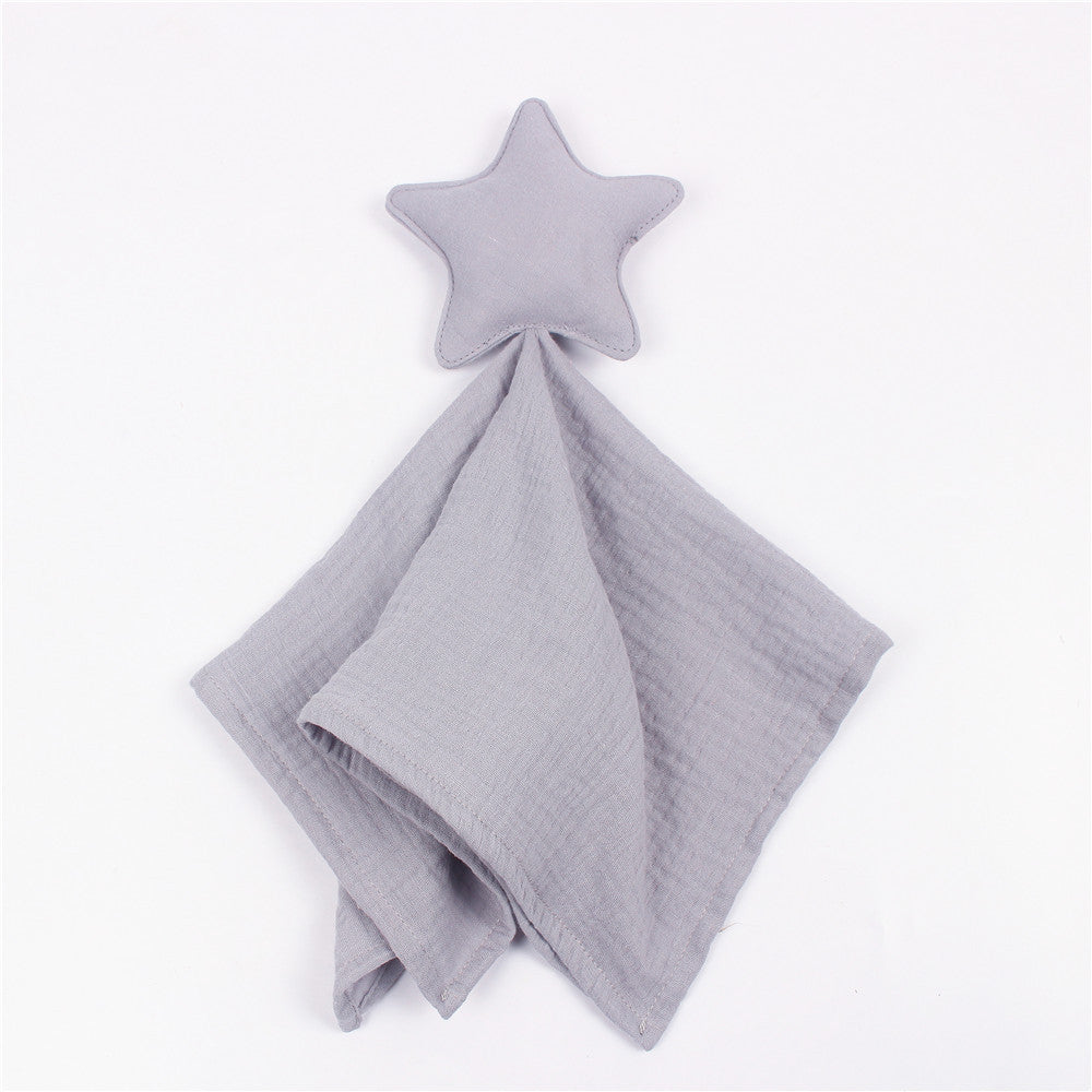 Star and Moon Muslin Cotton Baby Comfort Blanket