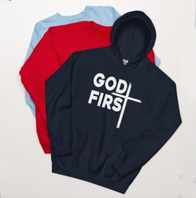 God First Unisex Christian Faith Hoodie