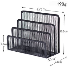 Metal Mesh Single-Tier Desk Organizer Shelf