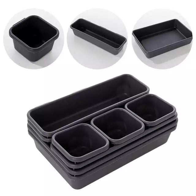 8-Piece Drawer Organizer Tray Set