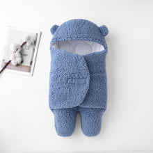 Thickened Plush Baby Sleeping Bag with Split Leg Design