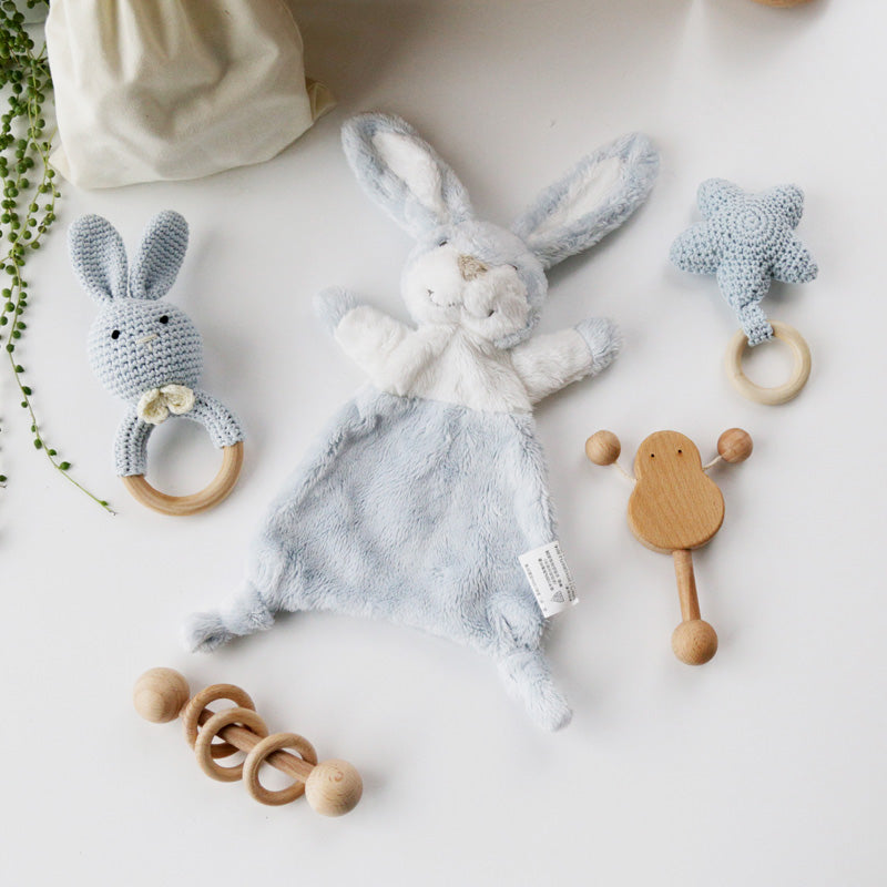 Soft Plush Newborn Baby Rattle Sensory Toy