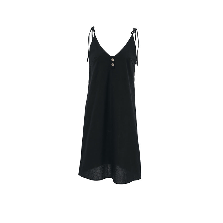 Pure Cotton Backless Camisole Nightdress for Women