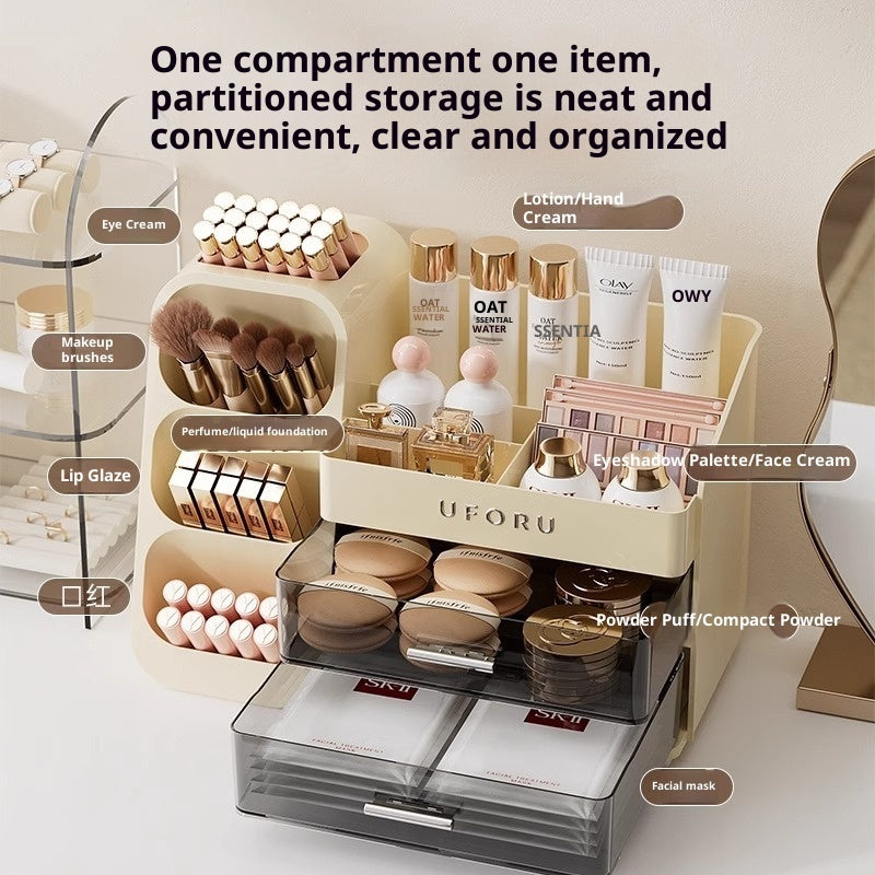 Dust-Proof Desktop Makeup and Cosmetics Organizer