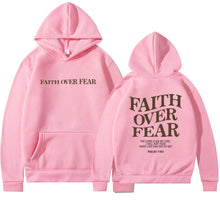 Faith Over Fear Unisex Christian Aesthetic Hoodie