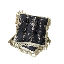 Breathable Bamboo-Cotton Tassel Seat Cushion