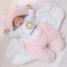 Thickened Plush Baby Sleeping Bag with Split Leg Design