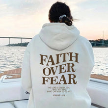 Faith Over Fear Unisex Christian Aesthetic Hoodie