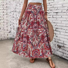 Women's Beach Print Casual Summer Skirt