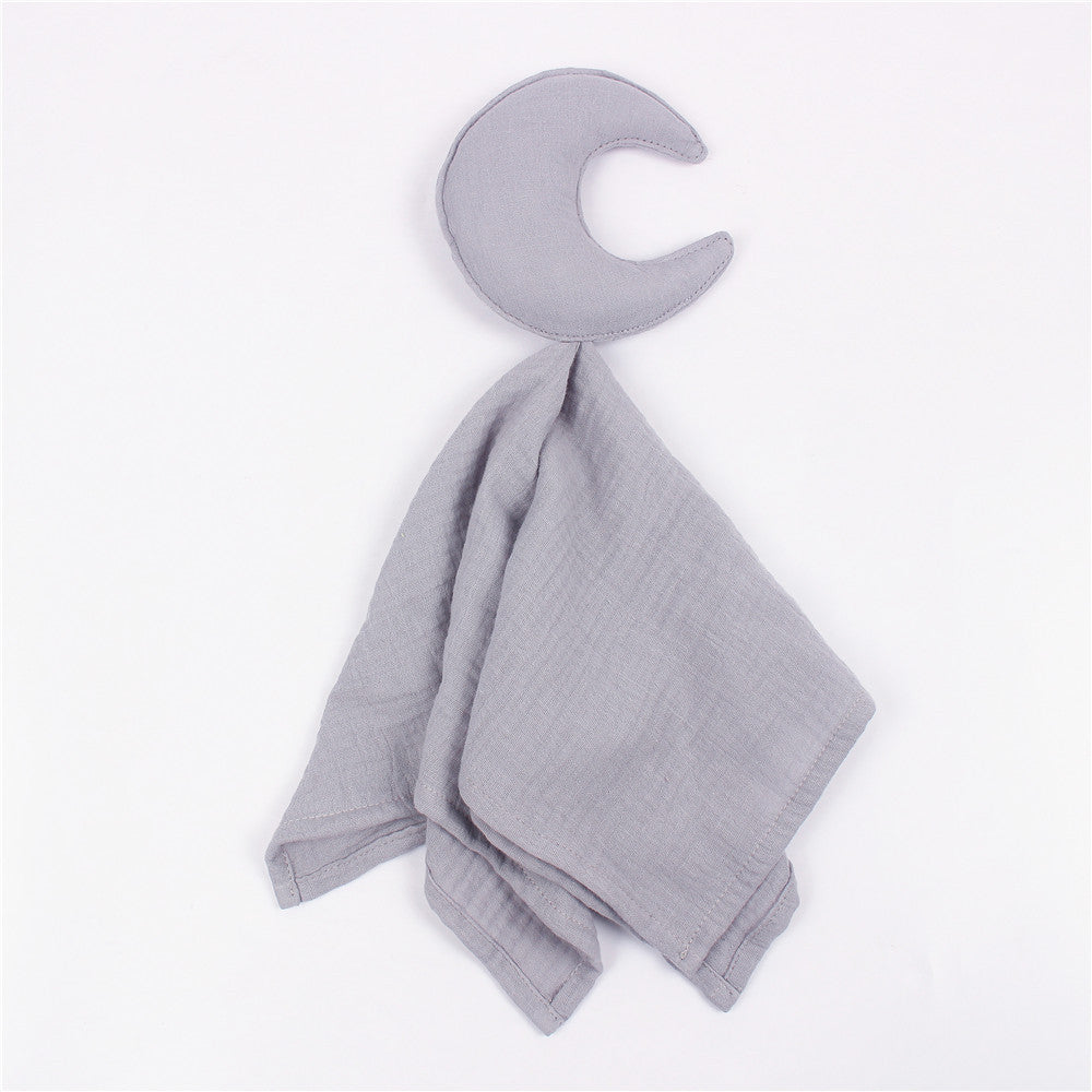 Star and Moon Muslin Cotton Baby Comfort Blanket