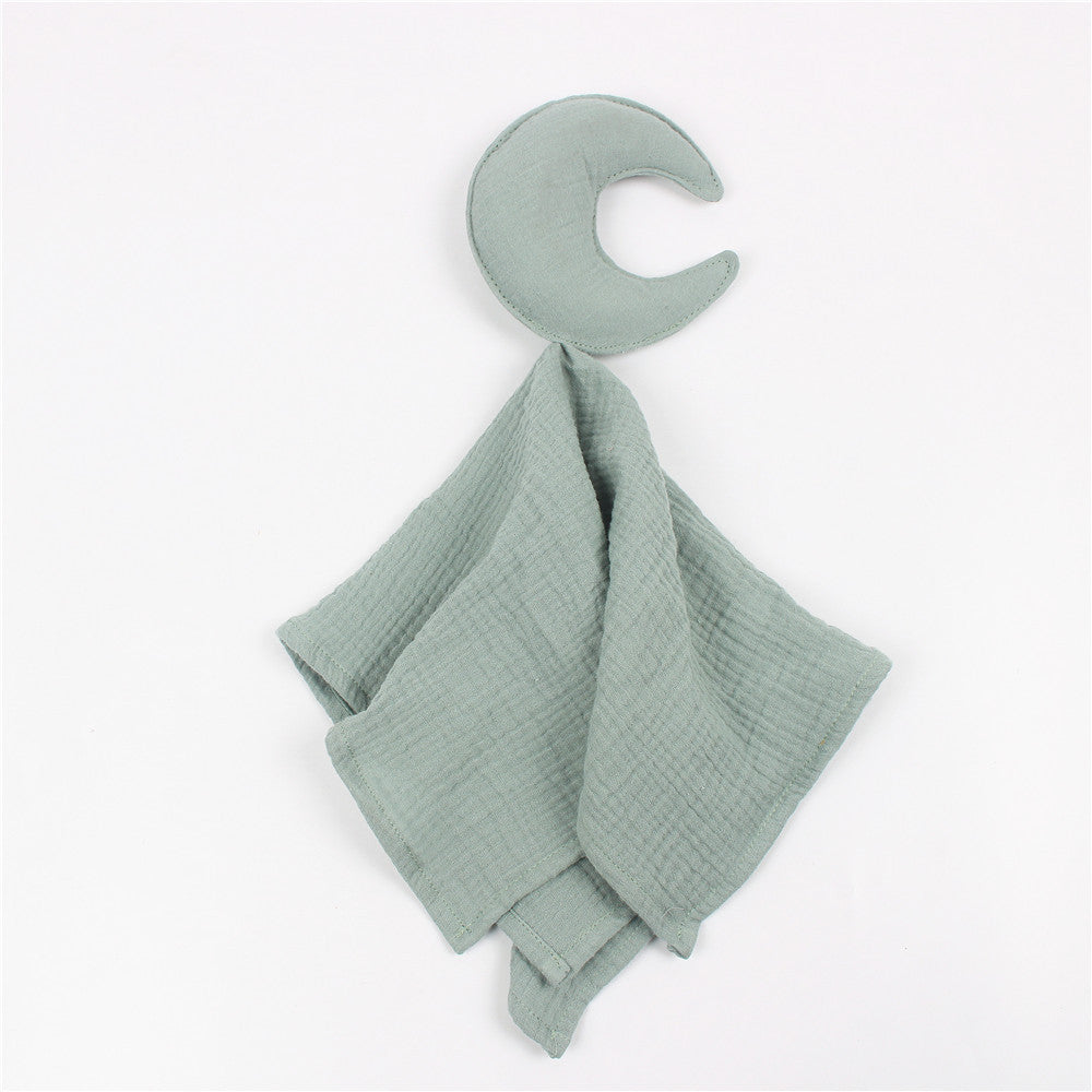 Star and Moon Muslin Cotton Baby Comfort Blanket