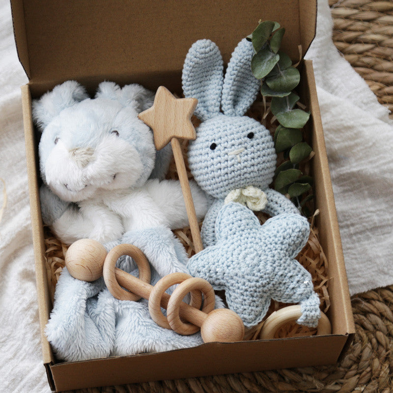 Soft Plush Newborn Baby Rattle Sensory Toy