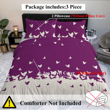 3-Piece Butterfly Print Ultra-Soft Bedding Set