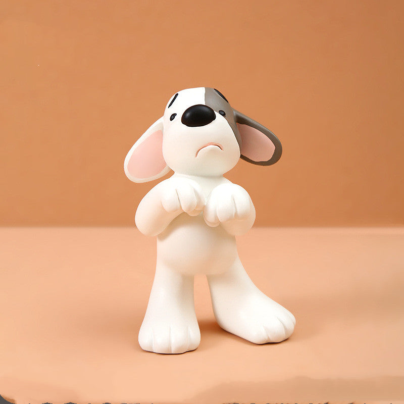 Charming Puppy Figurine Living Room Decor Accent
