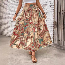 Women's Beach Print Casual Summer Skirt