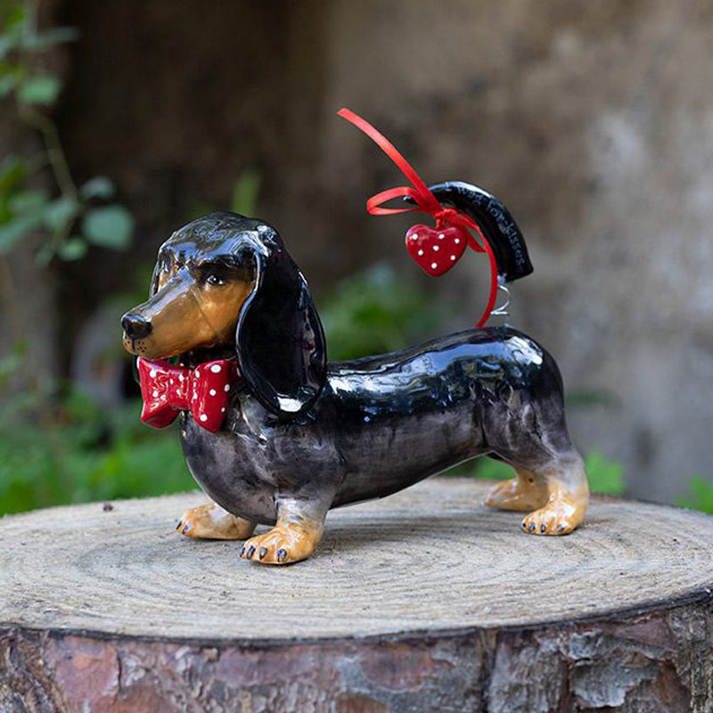 Handcrafted Ceramic Dog Figurine Home Decor