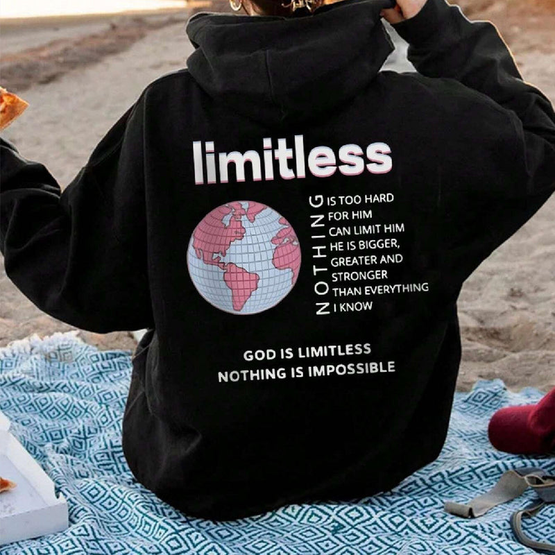 God Is Limitless Nothing Is Impossible Women's Faith Hoodie