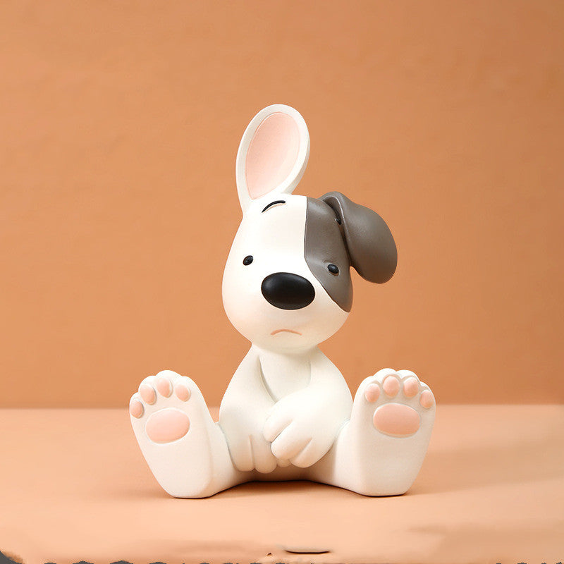 Charming Puppy Figurine Living Room Decor Accent