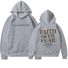Faith Over Fear Unisex Christian Aesthetic Hoodie
