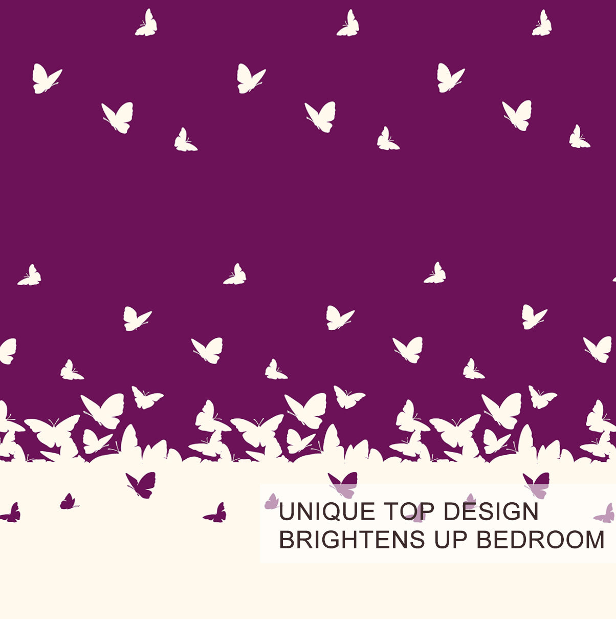 3-Piece Butterfly Print Ultra-Soft Bedding Set