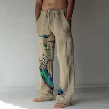 Mid-Waist Printed Casual Pants for Women