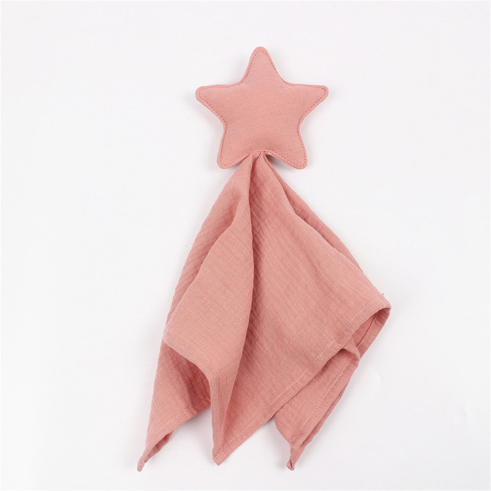 Star and Moon Muslin Cotton Baby Comfort Blanket