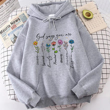 God Says You Are Unique Floral Graphic Faith Tee