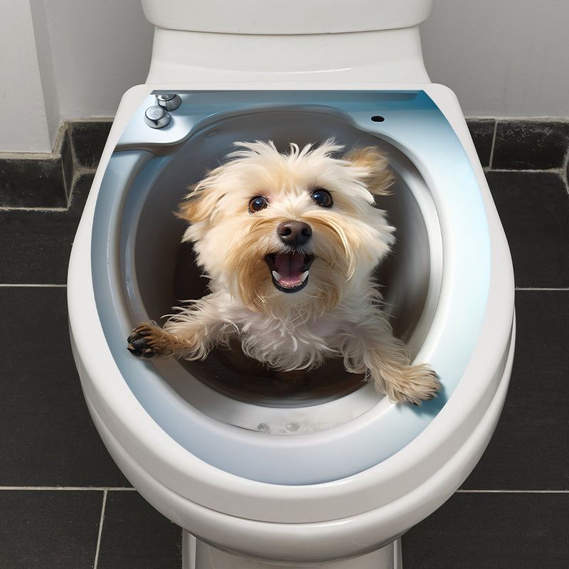 3D Animal Toilet Seat Decorative Stickers