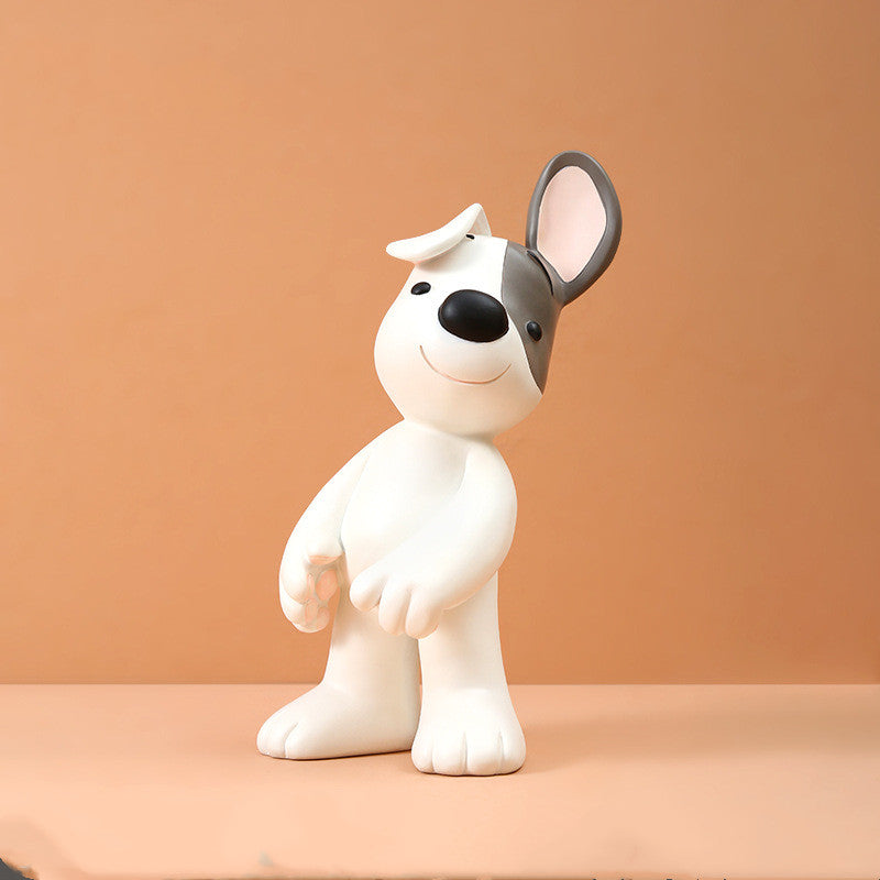 Charming Puppy Figurine Living Room Decor Accent