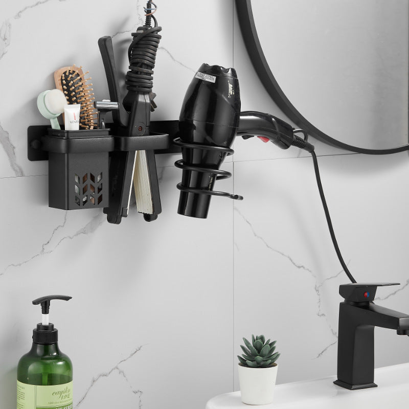 Wall-Mounted Hair Dryer Storage Bracket