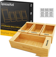 Kitchen Drawer Organizer for Food Wrap and Sandwich Bags