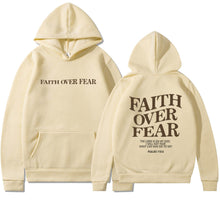 Faith Over Fear Unisex Christian Aesthetic Hoodie
