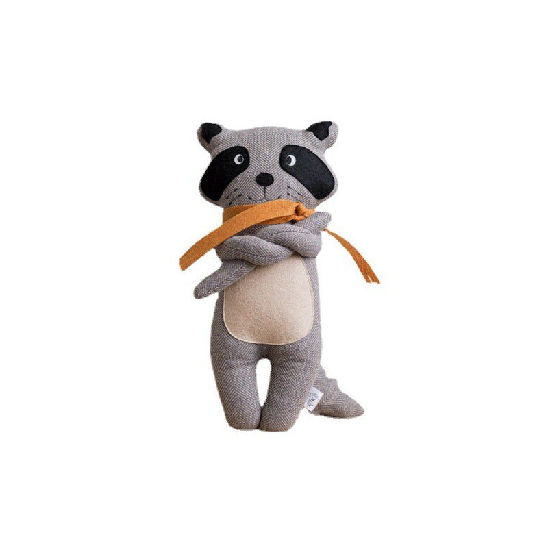 Soft Cotton Raccoon Plush Comfort Doll