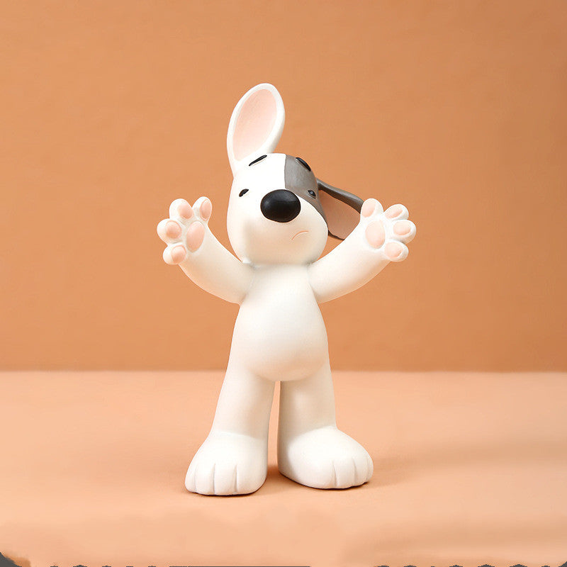 Charming Puppy Figurine Living Room Decor Accent