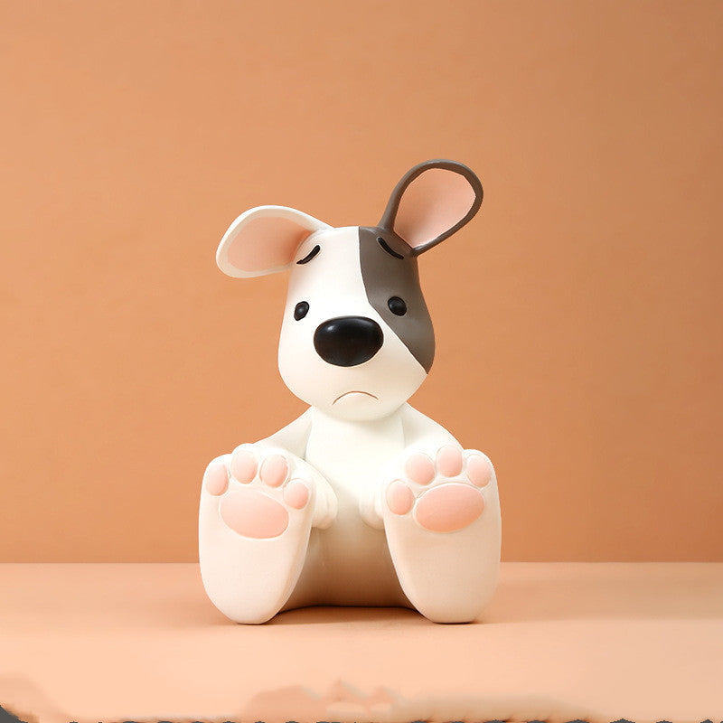 Charming Puppy Figurine Living Room Decor Accent