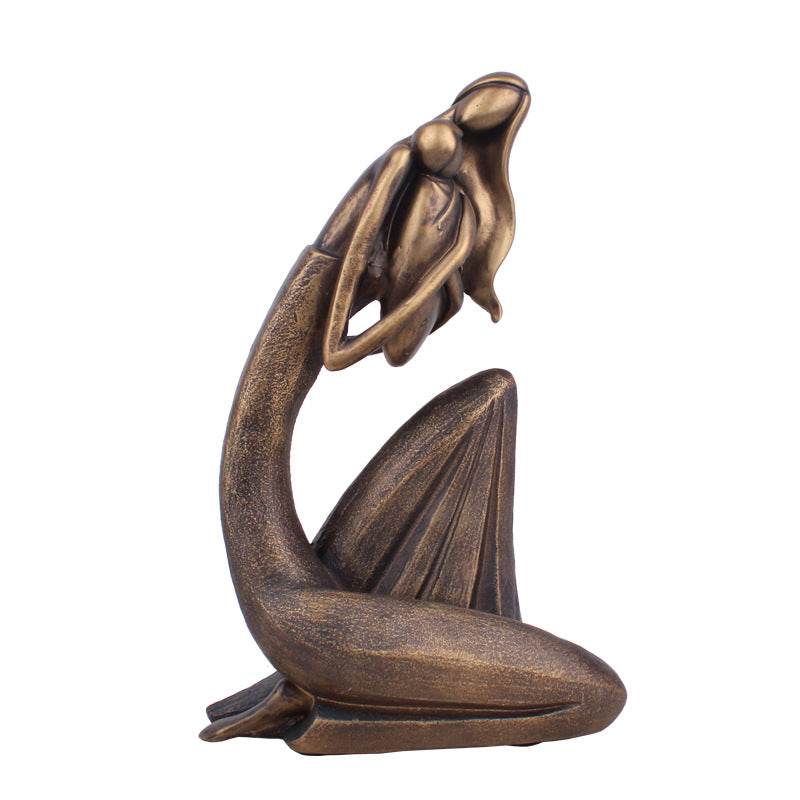 Handcrafted Resin Sculpture Living Room Decor Accent