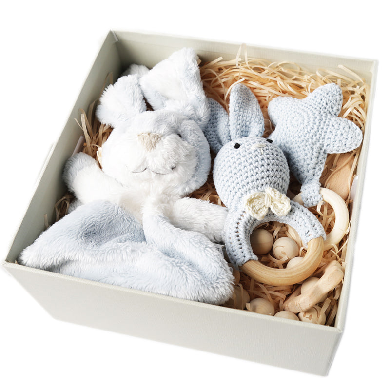 Soft Plush Newborn Baby Rattle Sensory Toy
