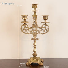 Polished Brass European-Style Taper Candlestick