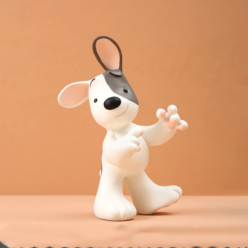Charming Puppy Figurine Living Room Decor Accent